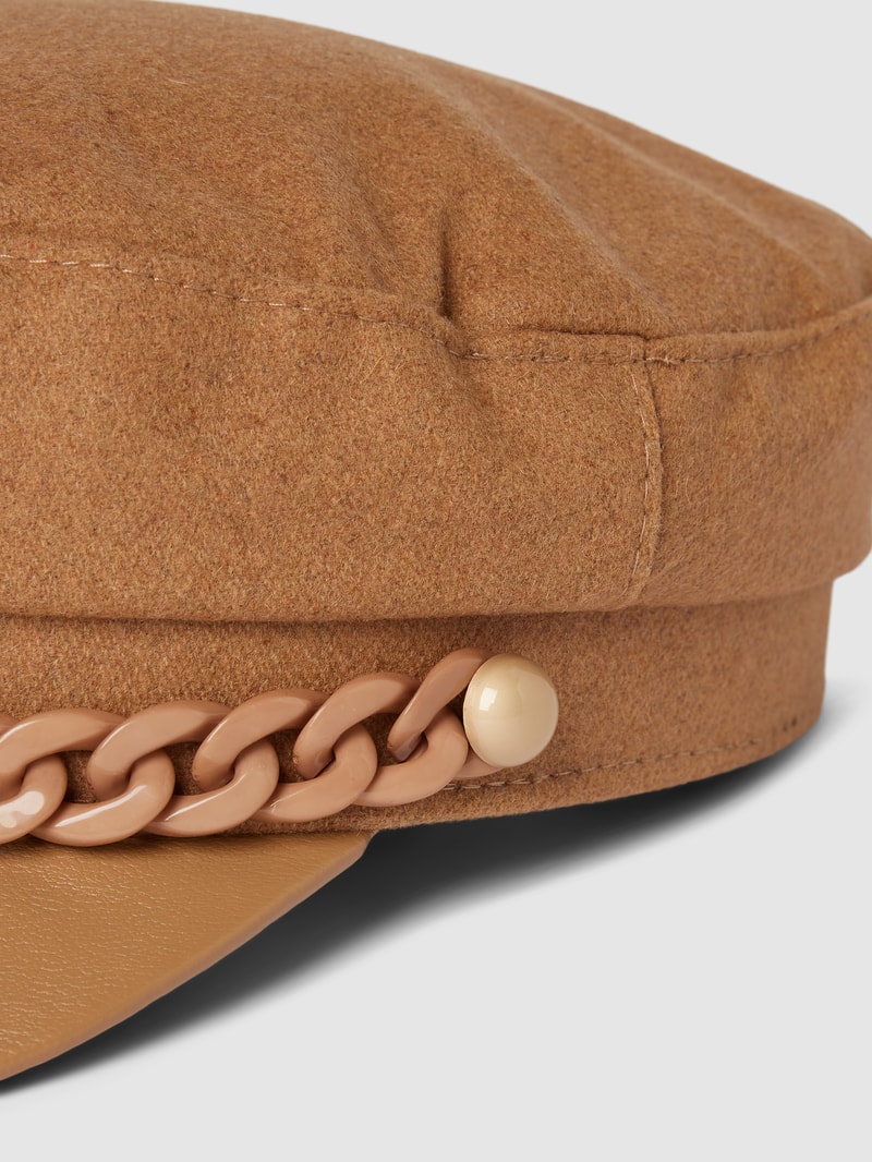 Hut mit Ketten-Detail Modell 'Captain' in camel