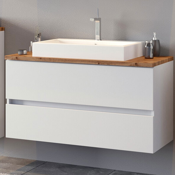 Waschtisch mit Becken Bristol, 100 cm, weiß