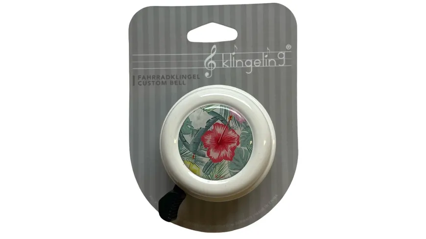 Klingeling Fahrradklingel Bell Hawaii weiß