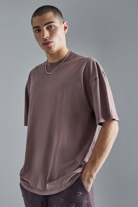 Oversize T-Shirt mit Acid-Waschung