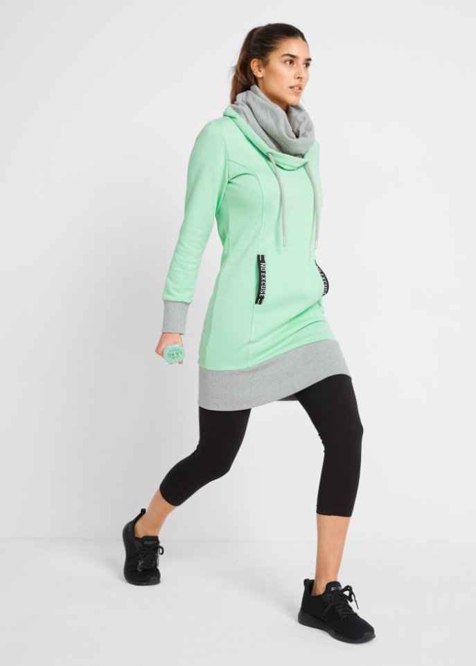 Sweatkleid mit Kängurutasche