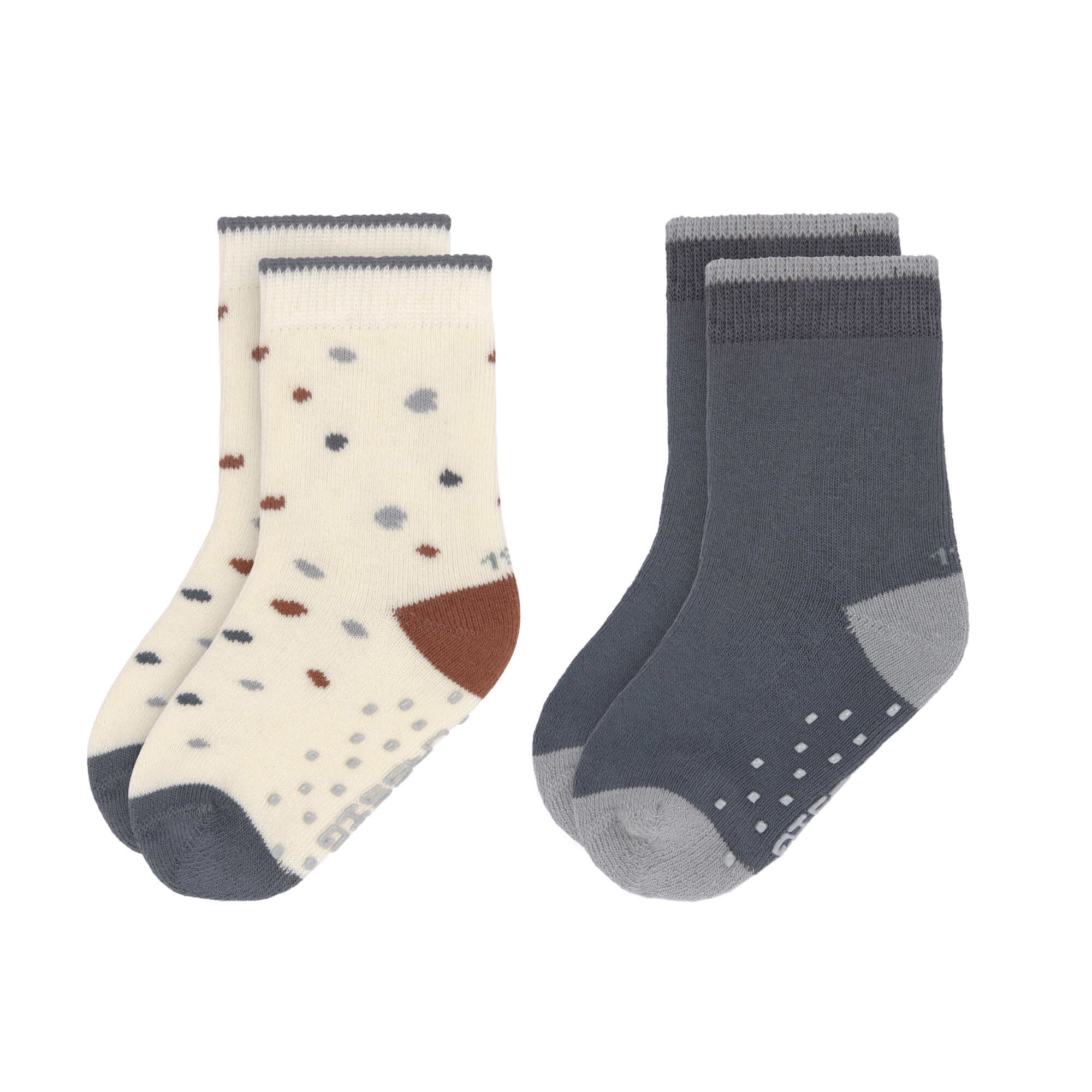 Kinder Antirutsch-Socken (2er-Set), Tiny Farmer Blau