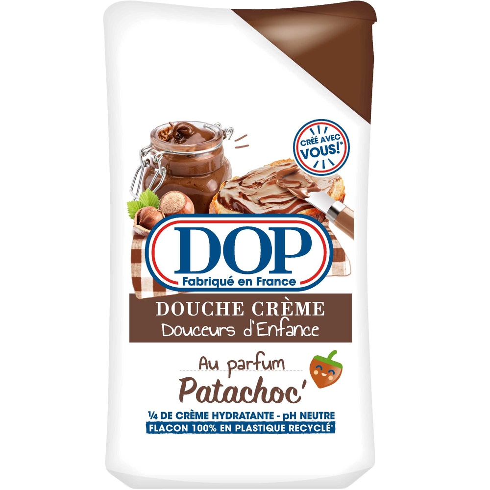 DOP Dop Douceur d’Enfances Gel douche crème au parfum de la pâte àtartiner à la noisette