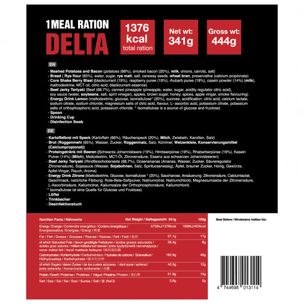 TACTICAL FOODPACK - Ration Delta