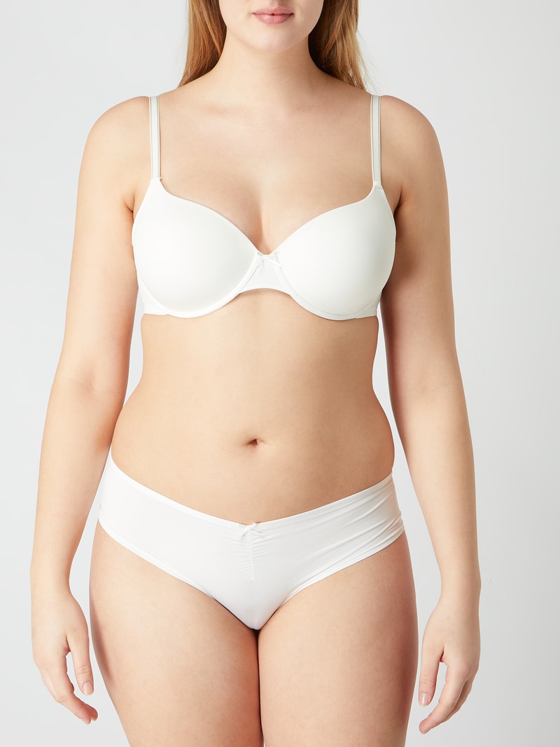 Bügel-BH mit Spaghettiträgern Modell 'PERFECT BASICS' in offwhite