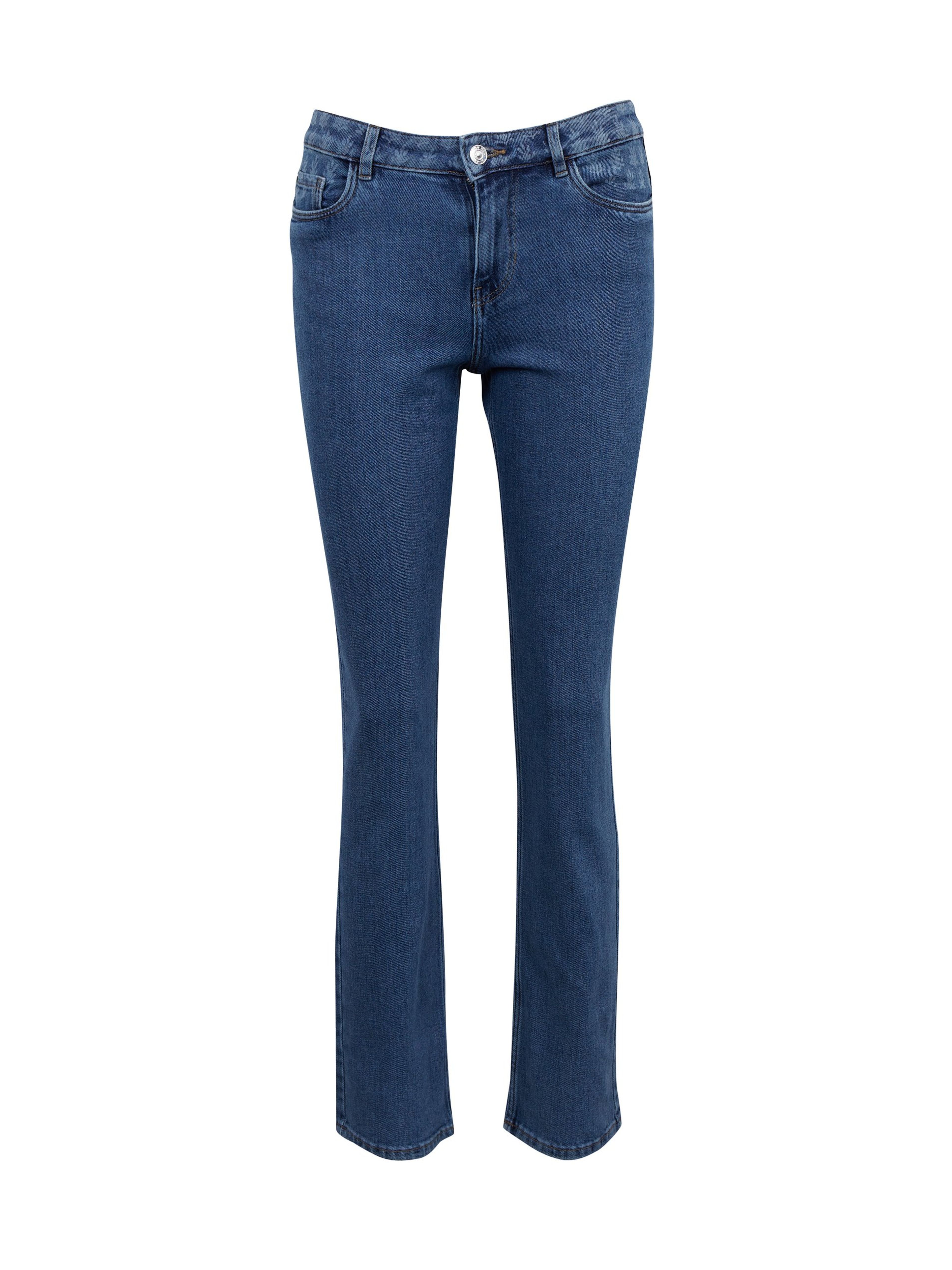 Blaue Straight Fit Damen Jeans ORSAY