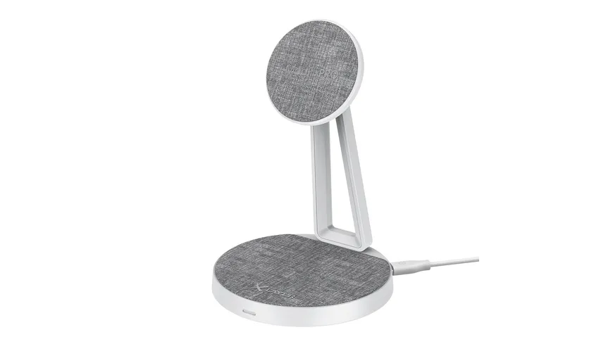 XLayer MagFix Pro 2 in 1 Ladestation 15W Grey/White