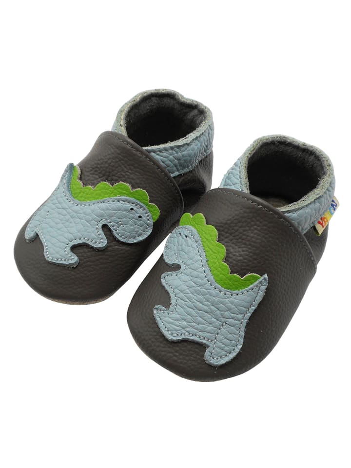 Yalion Leder-Krabbelschuhe 
