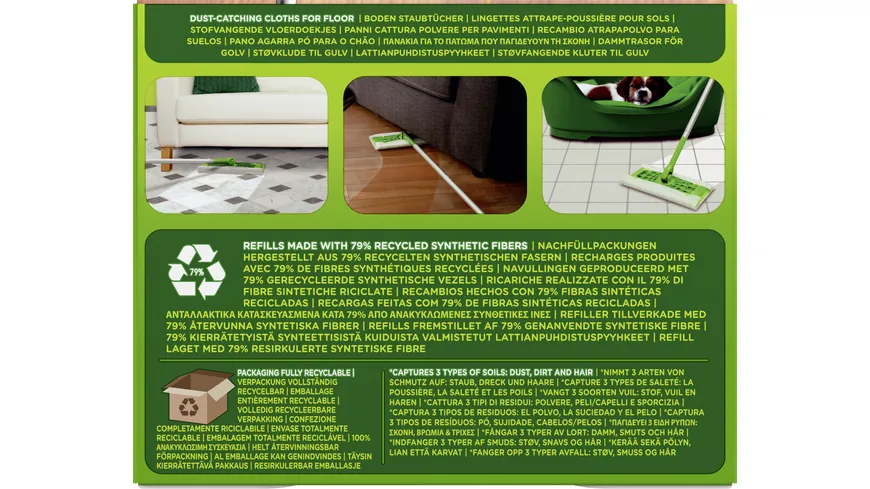 Swiffer Wischtücher trocken Holz & Parkett Nachfüllpackung