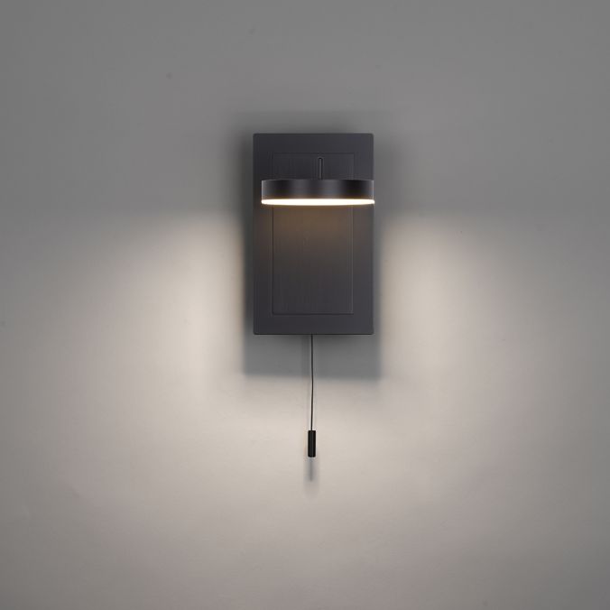 Paul Neuhaus 1-flg LED Wandleuchte Sileda Anthrazit