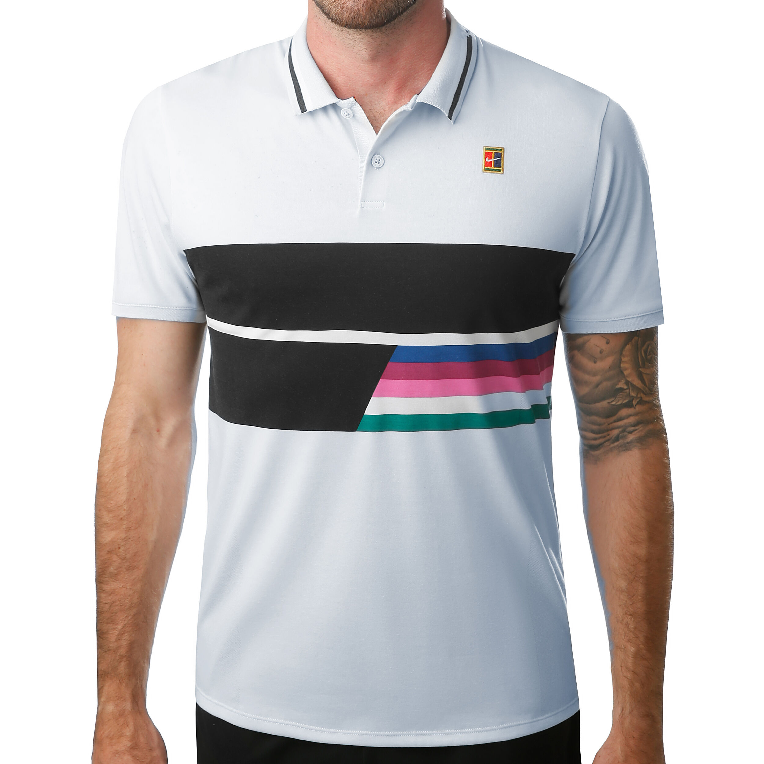 Advantage Polo Herren - Hellblau, Mehrfarbig