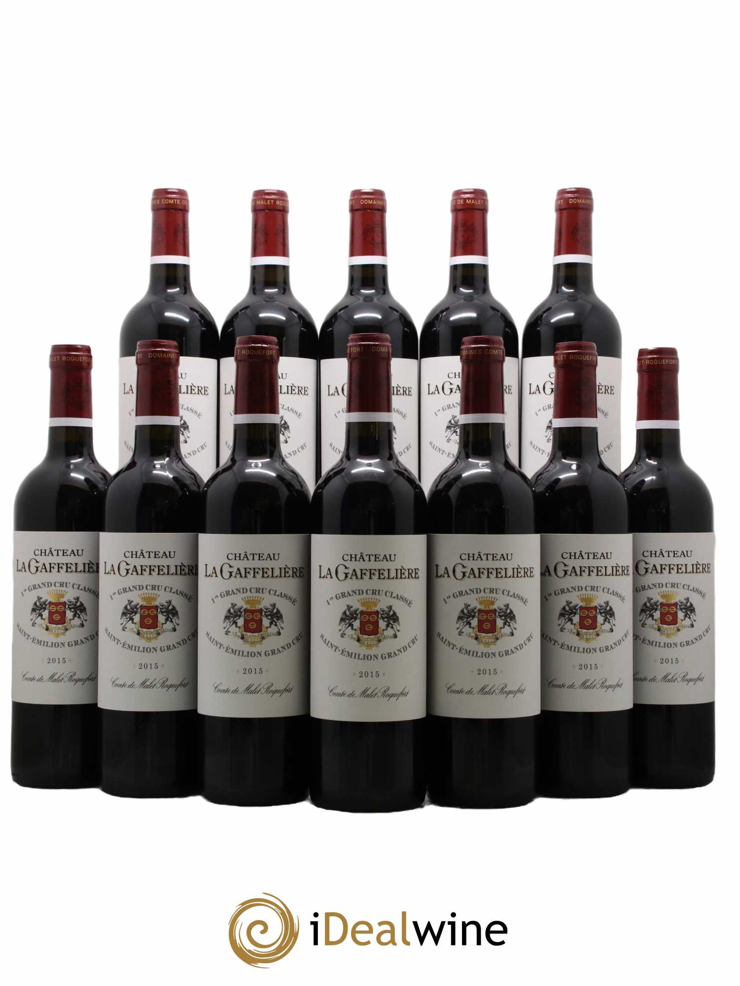Château la Gaffelière 1er Grand Cru Classé B  2015 - Lot de 12 Bouteilles