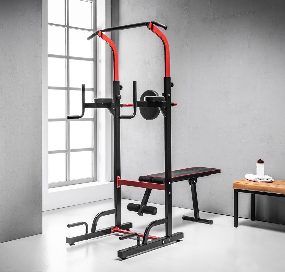 TOPFIT Multifunktions-Fitnessbank mit Klimmzugstange