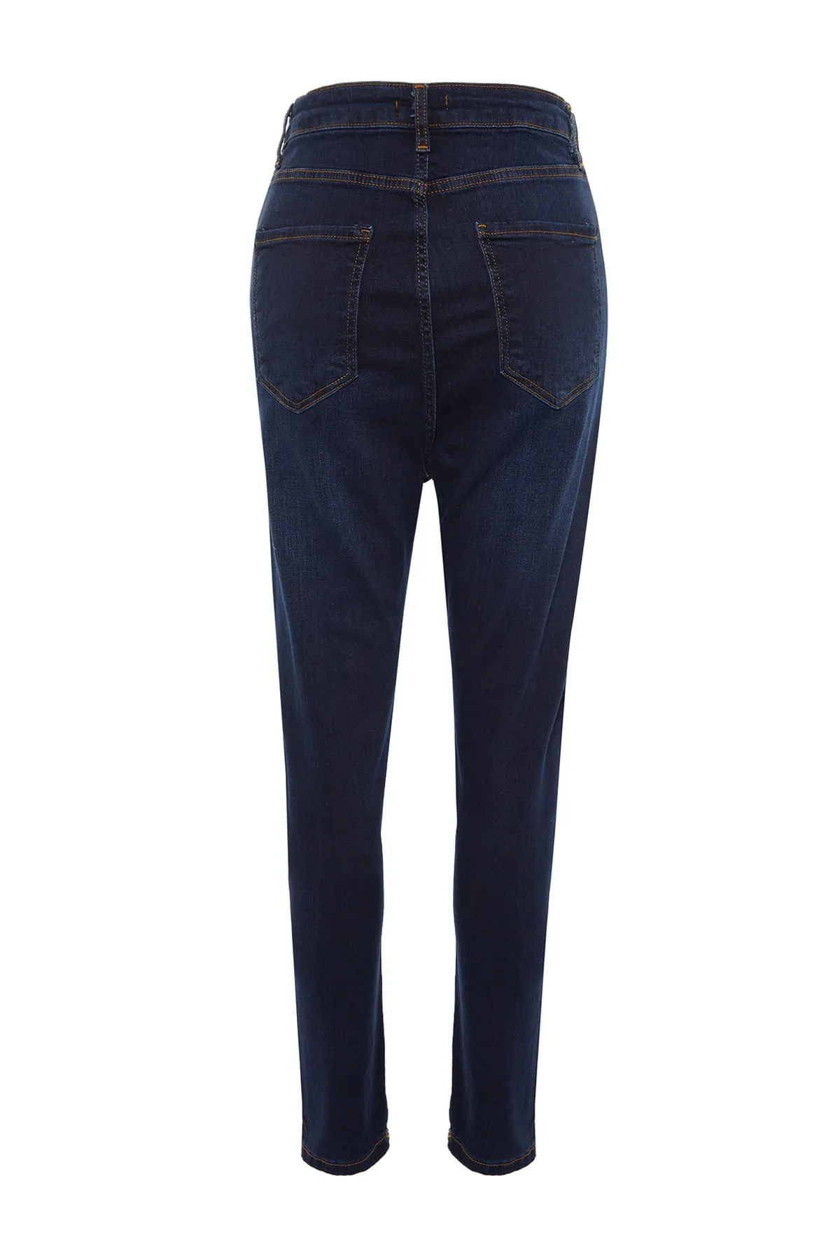 Trendyol Curve  Dunkelblaue Skinny Jeans mit hoher Taille TBBAW23JE00000