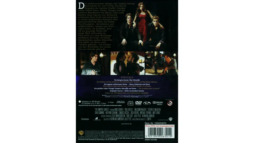 The Vampire Diaries - Staffel 2  [6 DVDs]