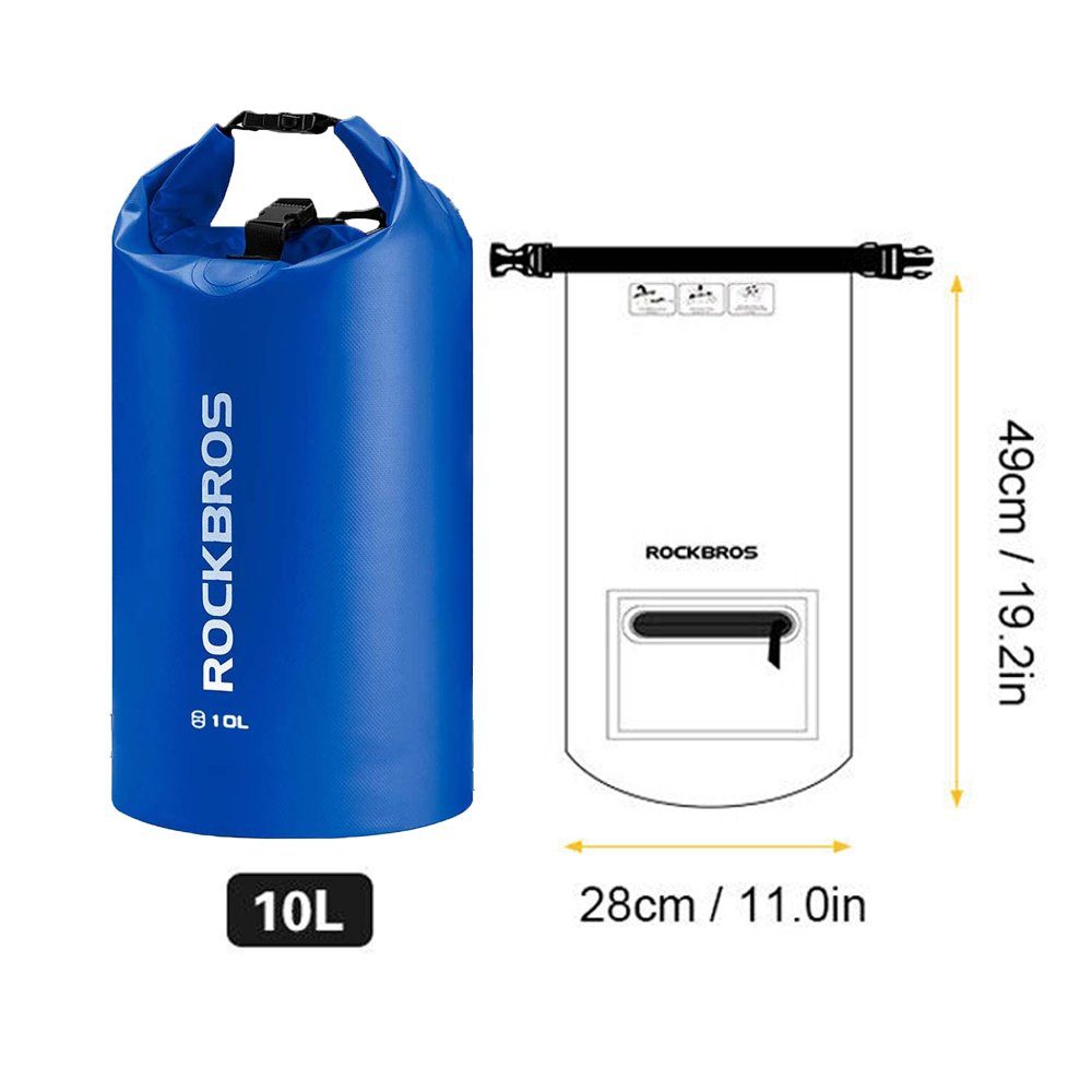 ROCKBROS Packsack (Dry Bag, 2L, 5L, 10L, 20L, 30L, 40L), wasserdicht