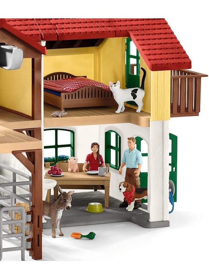 Schleich Farm World Bauernhaus mit Stall und Tieren in Mehrfarbig ab 3 Jahre günstig kaufen onesize