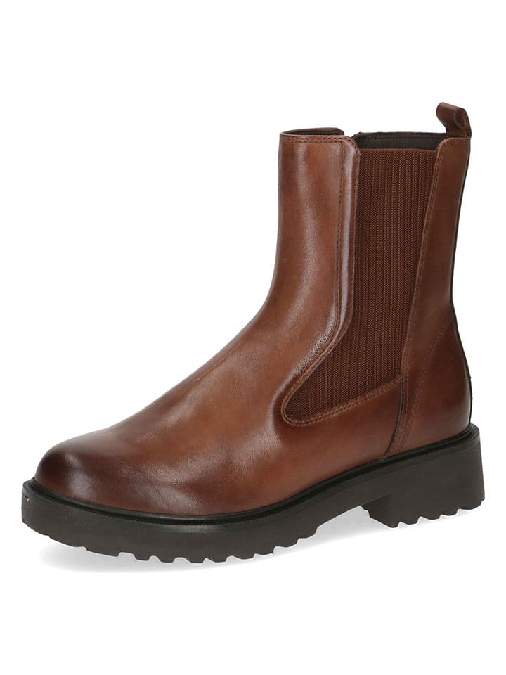 Caprice Leder-Boots in Hellbraun günstig kaufen