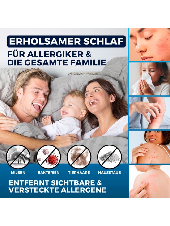 CLEANmaxx CLEANmaxx Milbensauger Vibration - entfernt 99,9 % Milben - 2 Ersatz-EPA-Filter günstig kaufen onesize