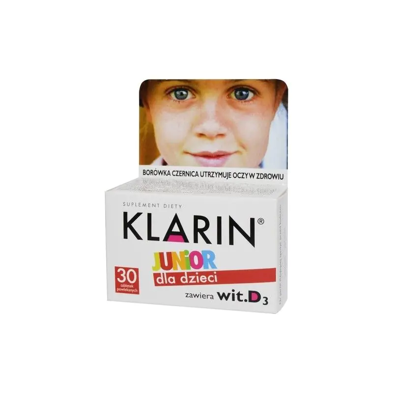 Klarin Junior, regėjimą gerinančios tabletės, skirtos vaikams nuo 6 metų amžiaus