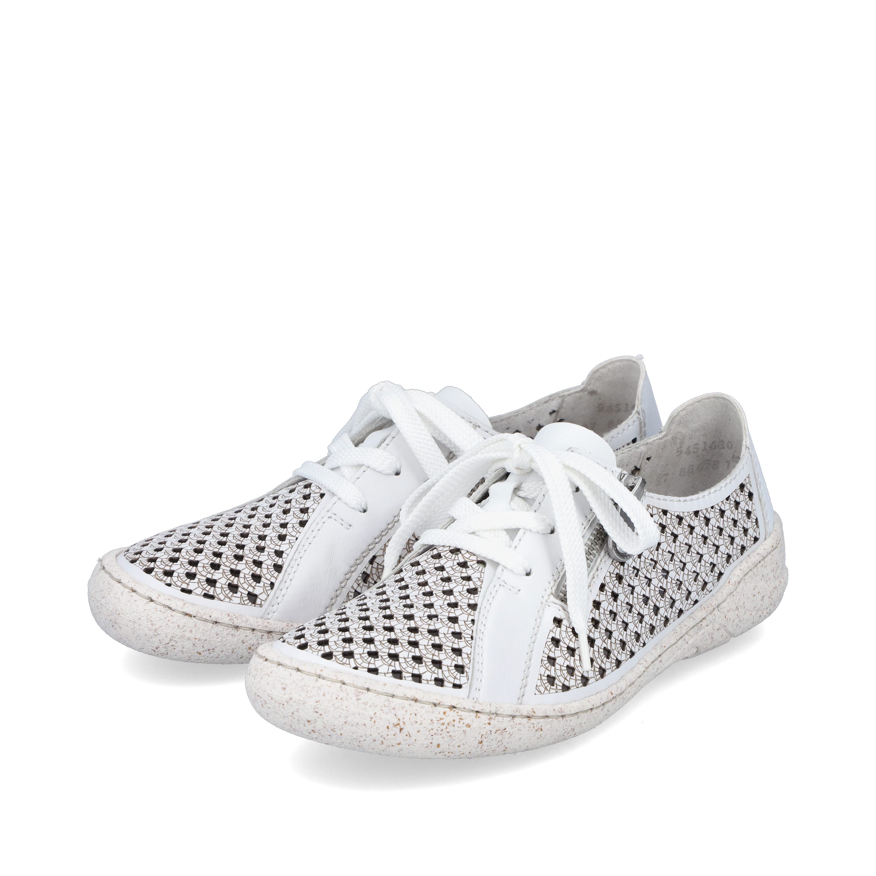 Rieker Damen Schnürschuhe reinweiß