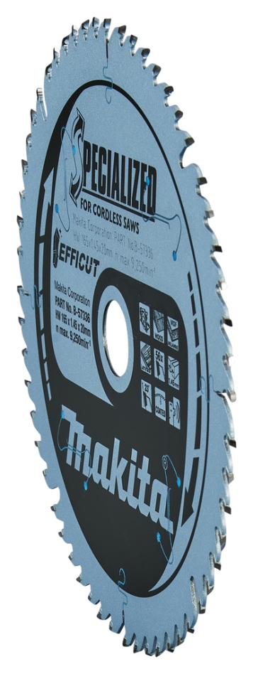 Lamă de ferăstrău Makita Accessories B-57336 Efficut HM 165 x 20 x 56T grosime 1mm