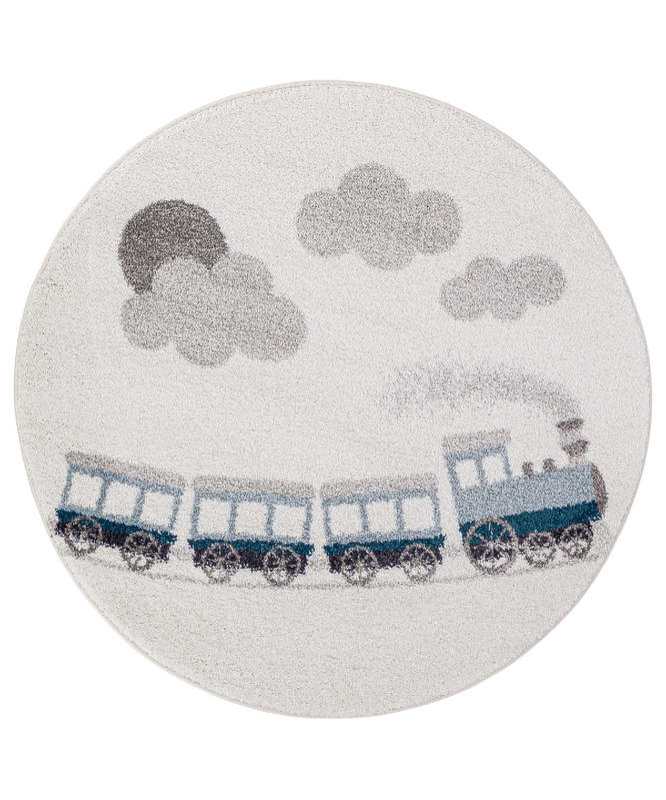 Tapis rond PETIT TRAIN 120x120cm