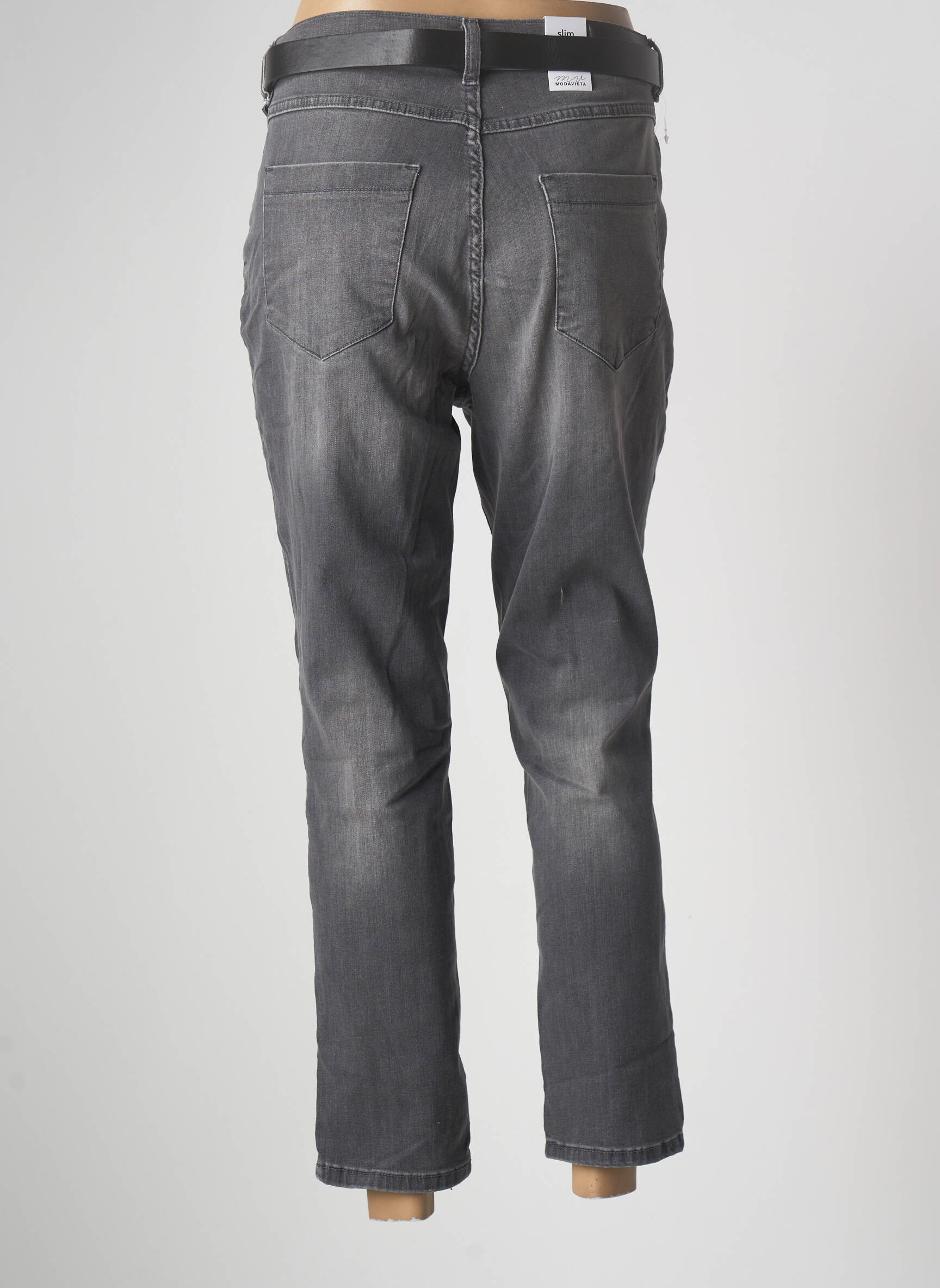 Modavista Jeans Coupe Slim Femme couleur gris