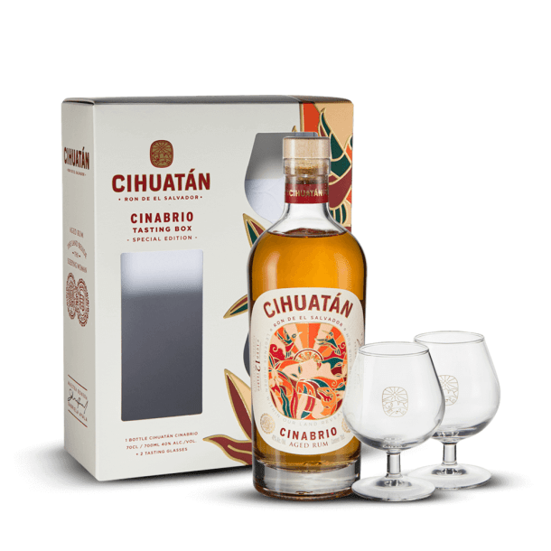 Coffret Cihuatan 12 ans + 2 Verres 40%