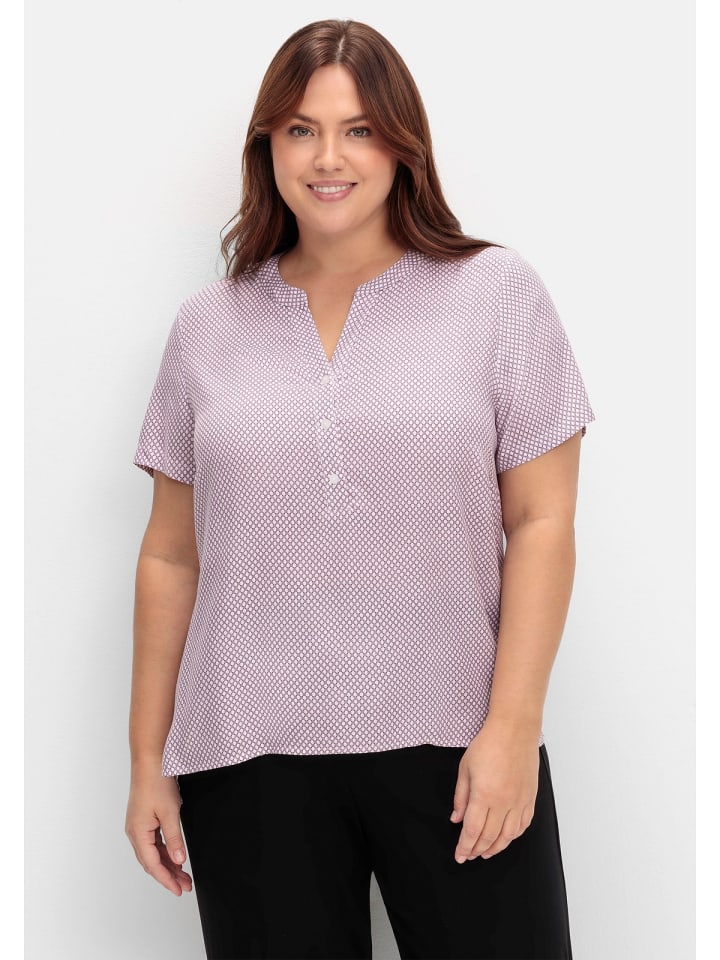 sheego Tunika in rosé gemustert günstig kaufen