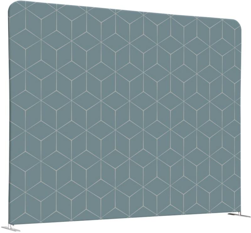 SHOWDOWN EU Raumteiler Aluminium Grey 1.500 x 1.500 x 450 mm