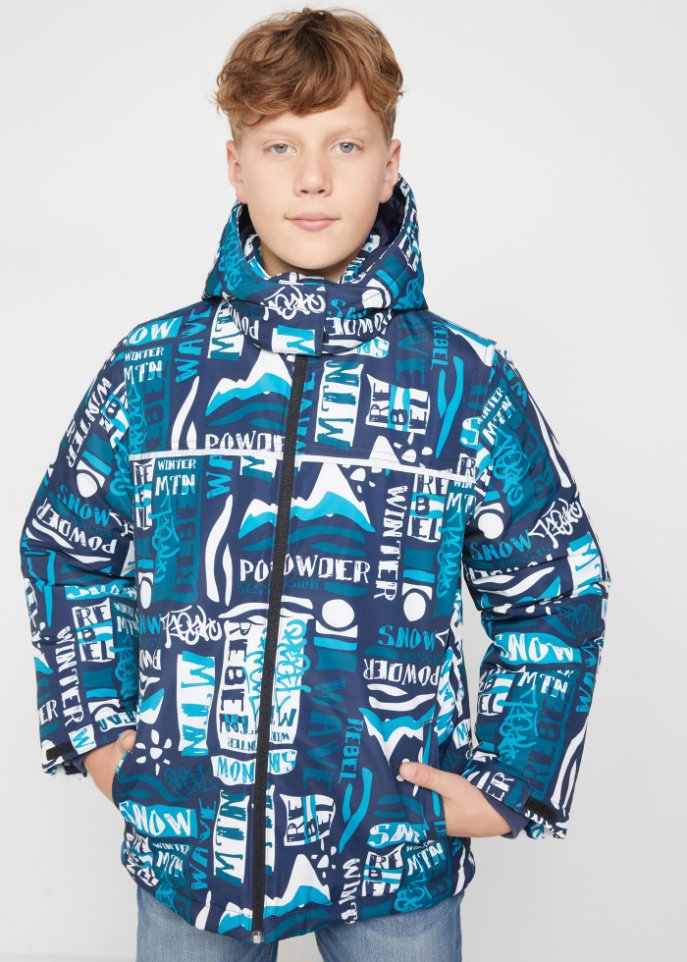 Jungen Skijacke, bunt