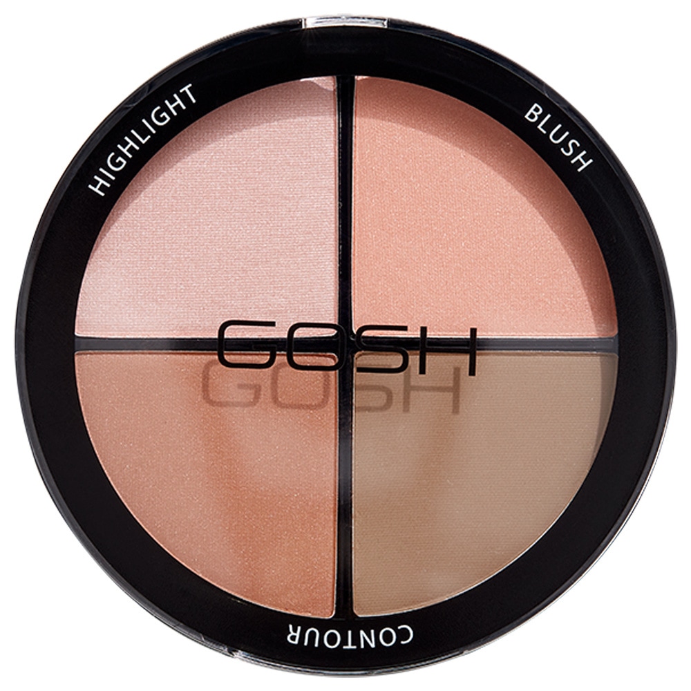 gosh copenhagen Contour'n Strobe Kit Palette 4 en 1 pour le contouring