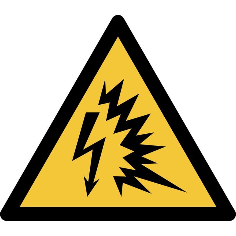 Djois Warnschild Warnung: Lichtbogen Klebstoff, einschraubbar PP (Polypropylen) 30 (B) x 0,14 (H) cm 3 Stück