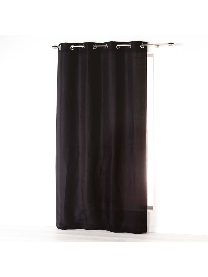 Douceur d’Intérieur Ösenvorhang in schwarz günstig kaufen onesize