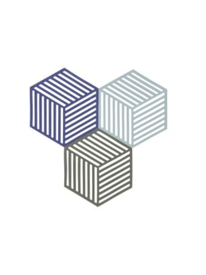 F&H Group Nonbook - Untersetzer-Set Hexagon 3 Stck. Indigo/Fog/Olive Taupe günstig kaufen onesize