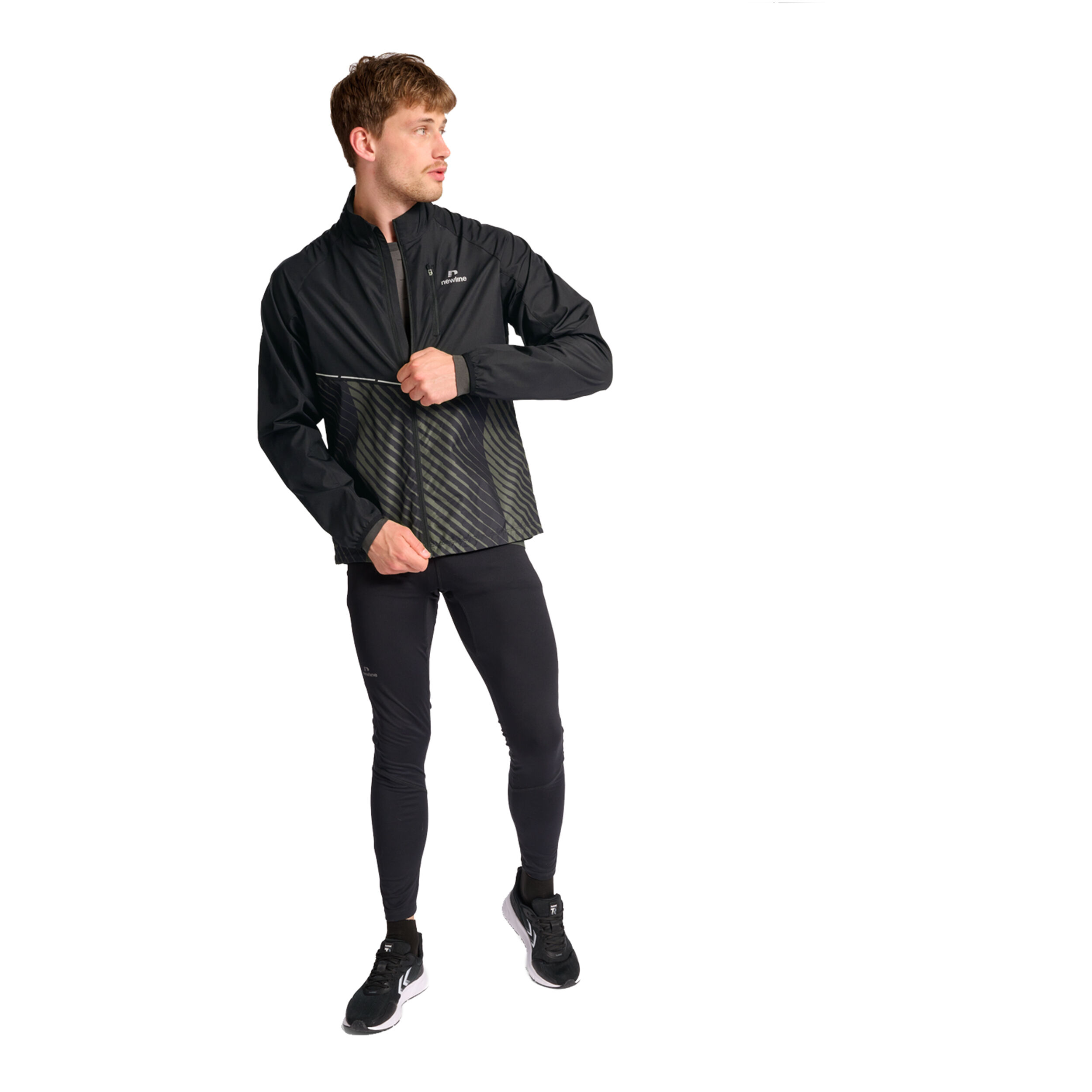 Pace Laufjacke Herren - Schwarz, Beige