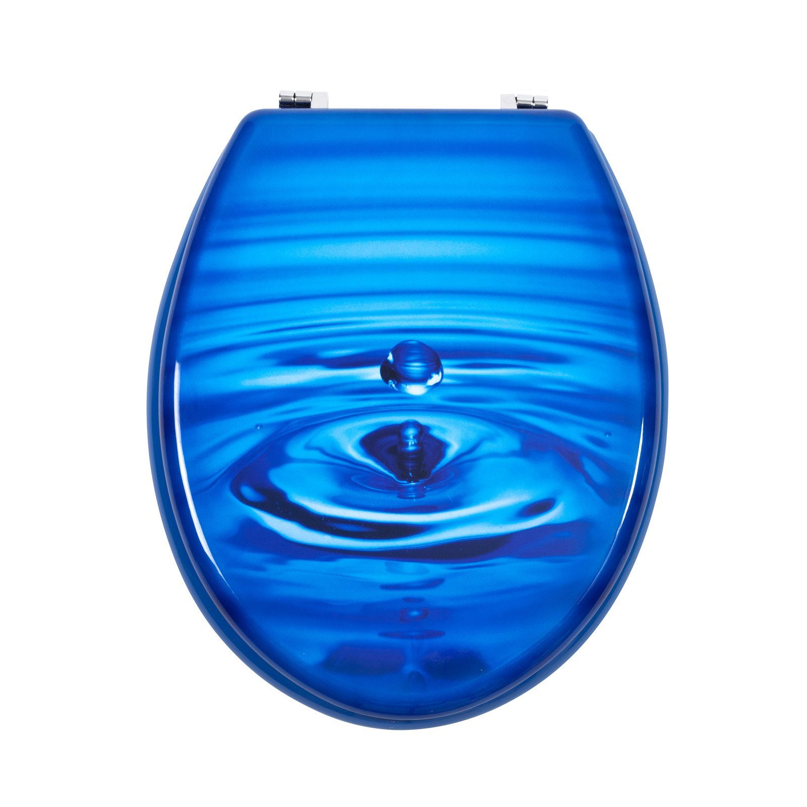 Grafner WC-Sitz WC Sitz mit Absenkautomatik Motiv Blue Drop Toilettendeckel, mit Absenktautomatik