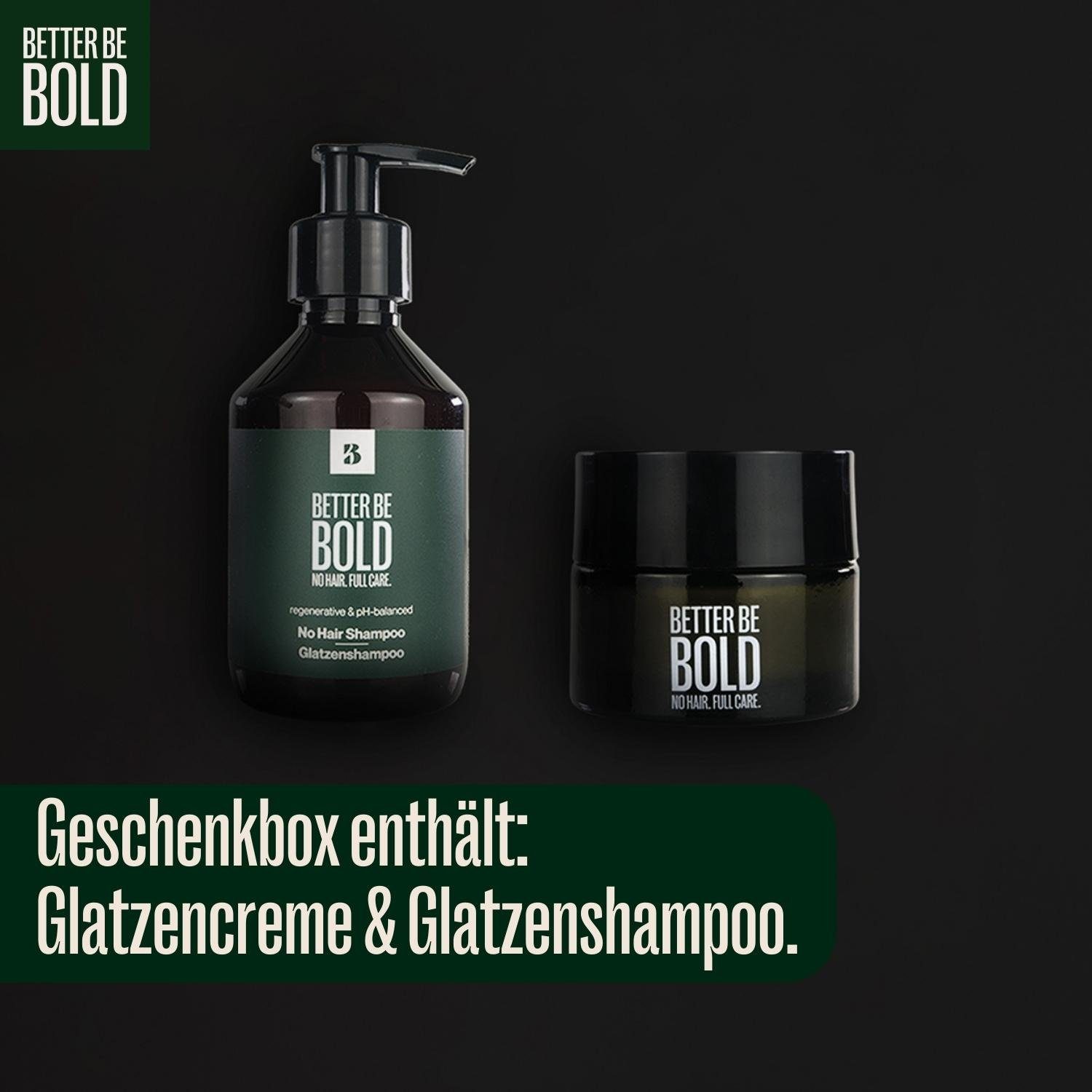 BETTER BE BOLD Pflege-Geschenkbox Geschenkbox für glückliche Glatzen 