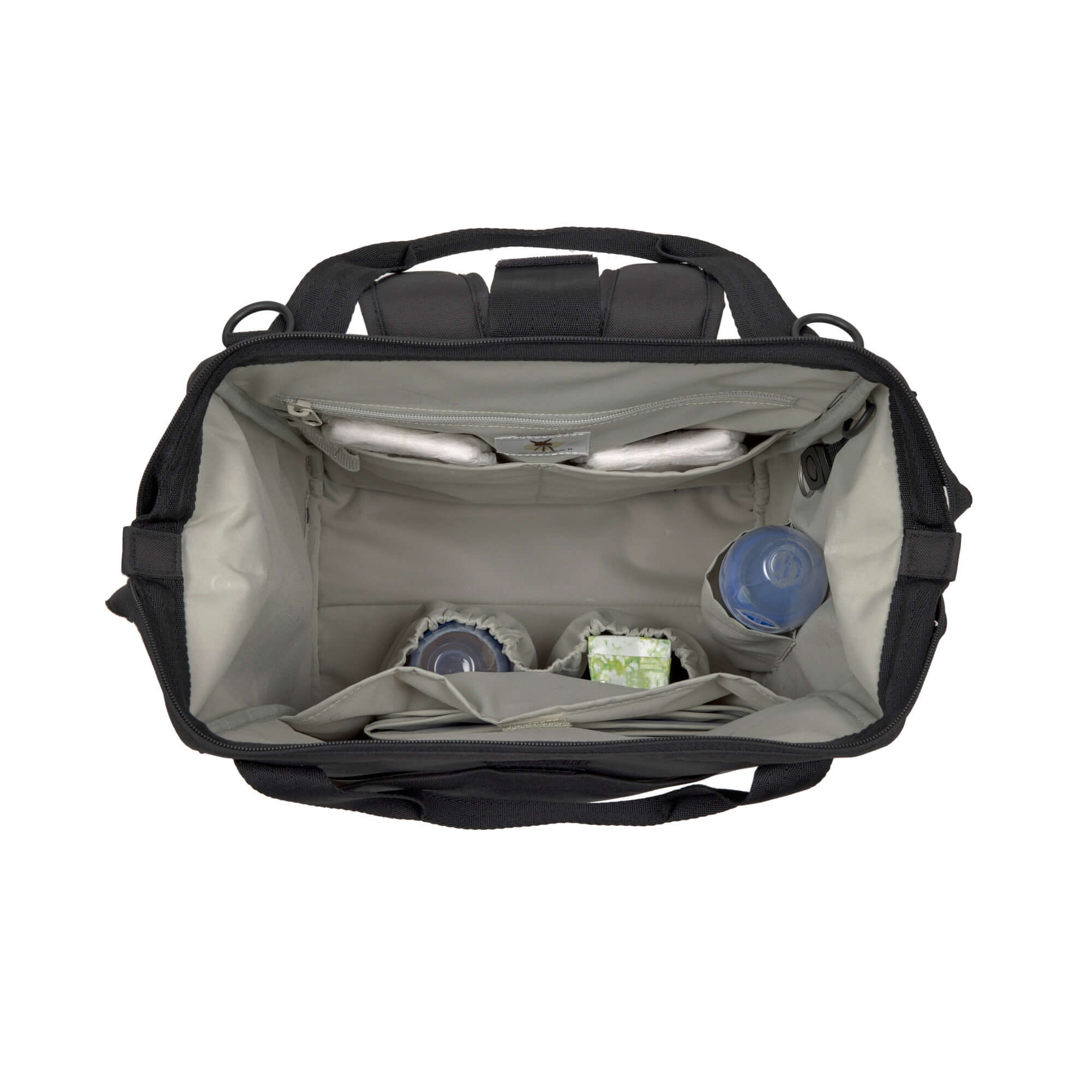 Wickelrucksack Goldie Up Green Label - Schwarz