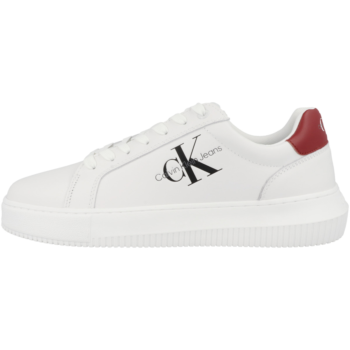 Calvin Klein Jeans Chunky Cupsole Mono Lth Sneaker low weiss
