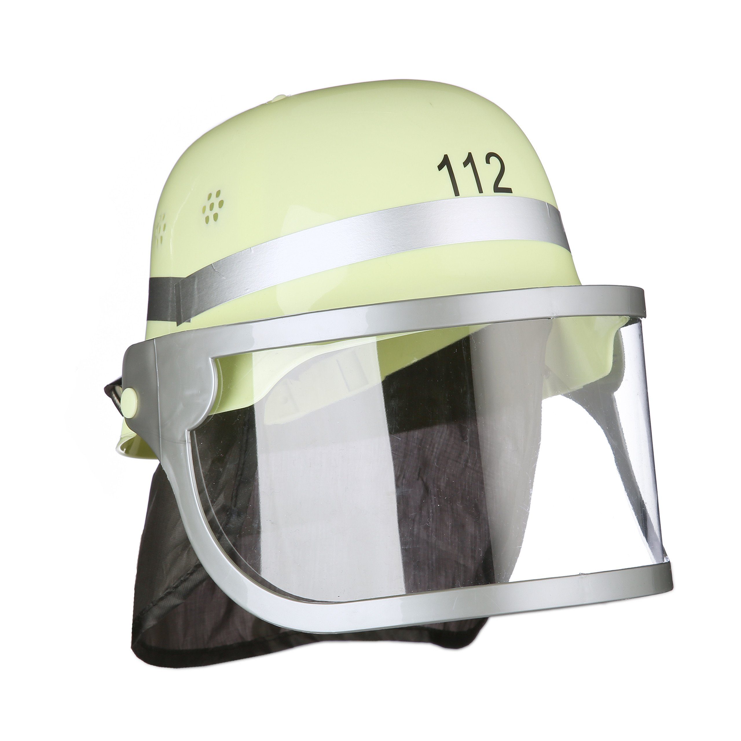 relaxdays Feuerwehrhelm Feuerwehrhelm 