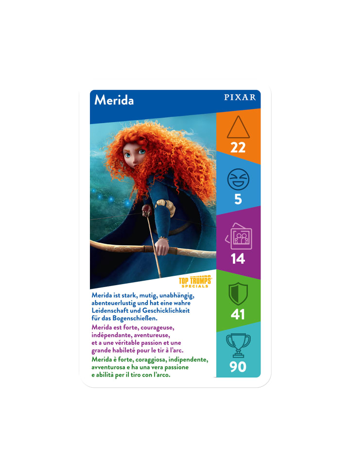Winning Moves Top Trumps - Pixar Kartenspiel Quartett Wissensspiel in bunt günstig kaufen onesize