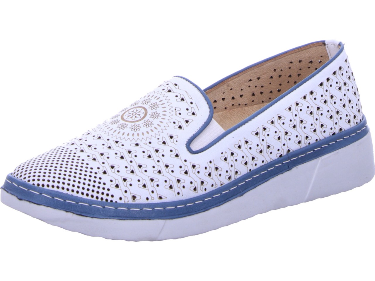 DIVERSE Sportliche Slipper weiss