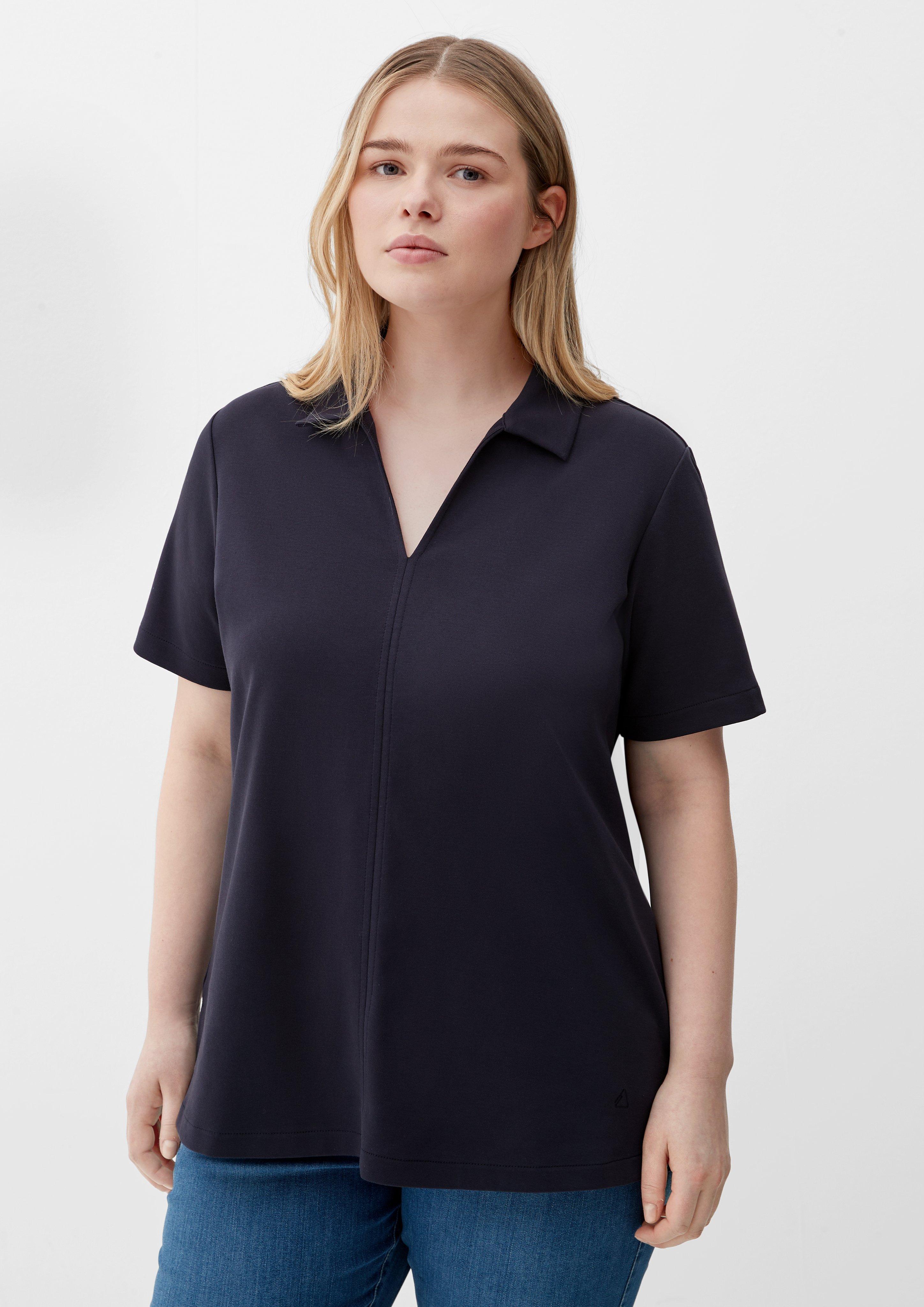 T-Shirt mit Klappkragen  2129393-5976