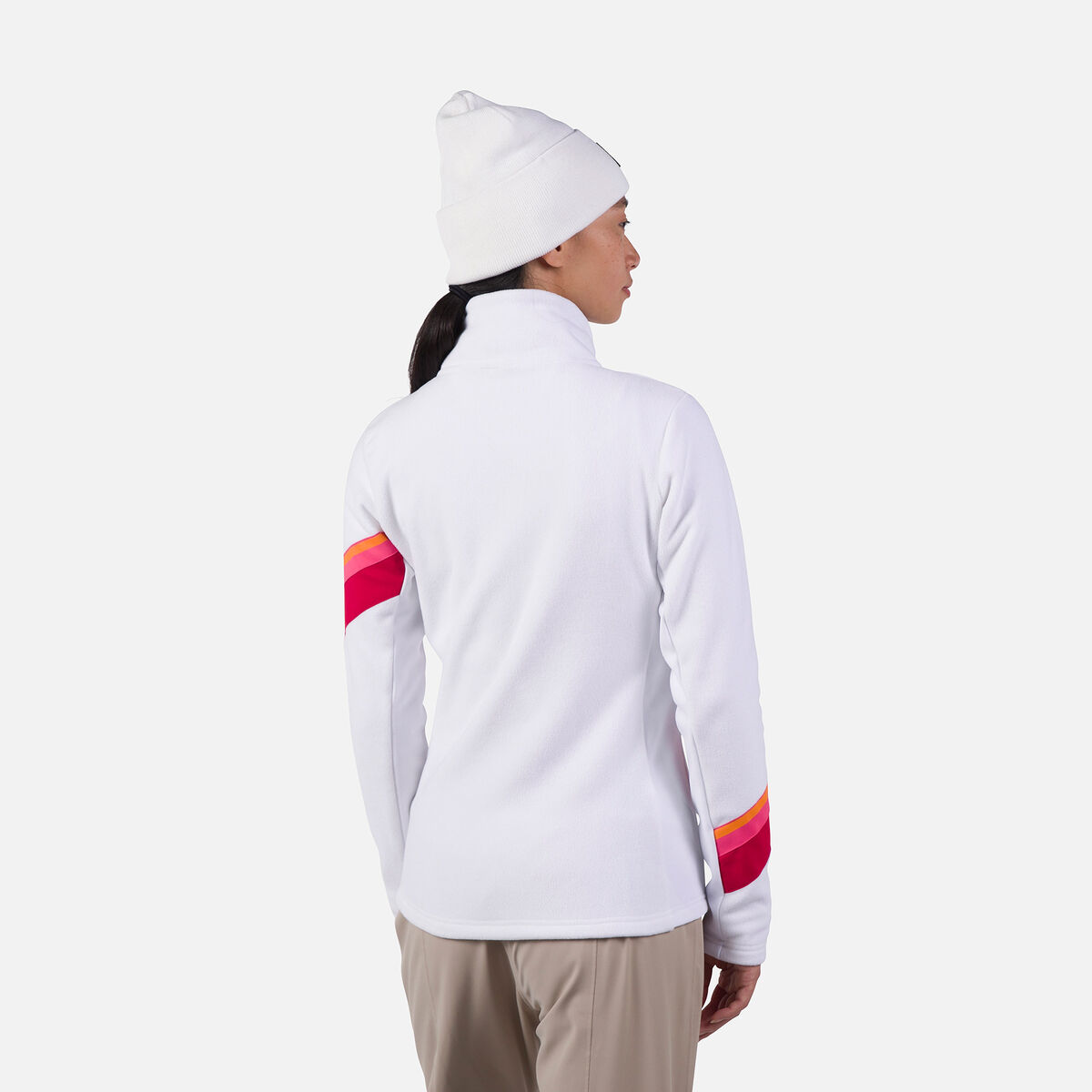 Damenfleecejacke mit durchgehendem Reißverschluss Strawpile
