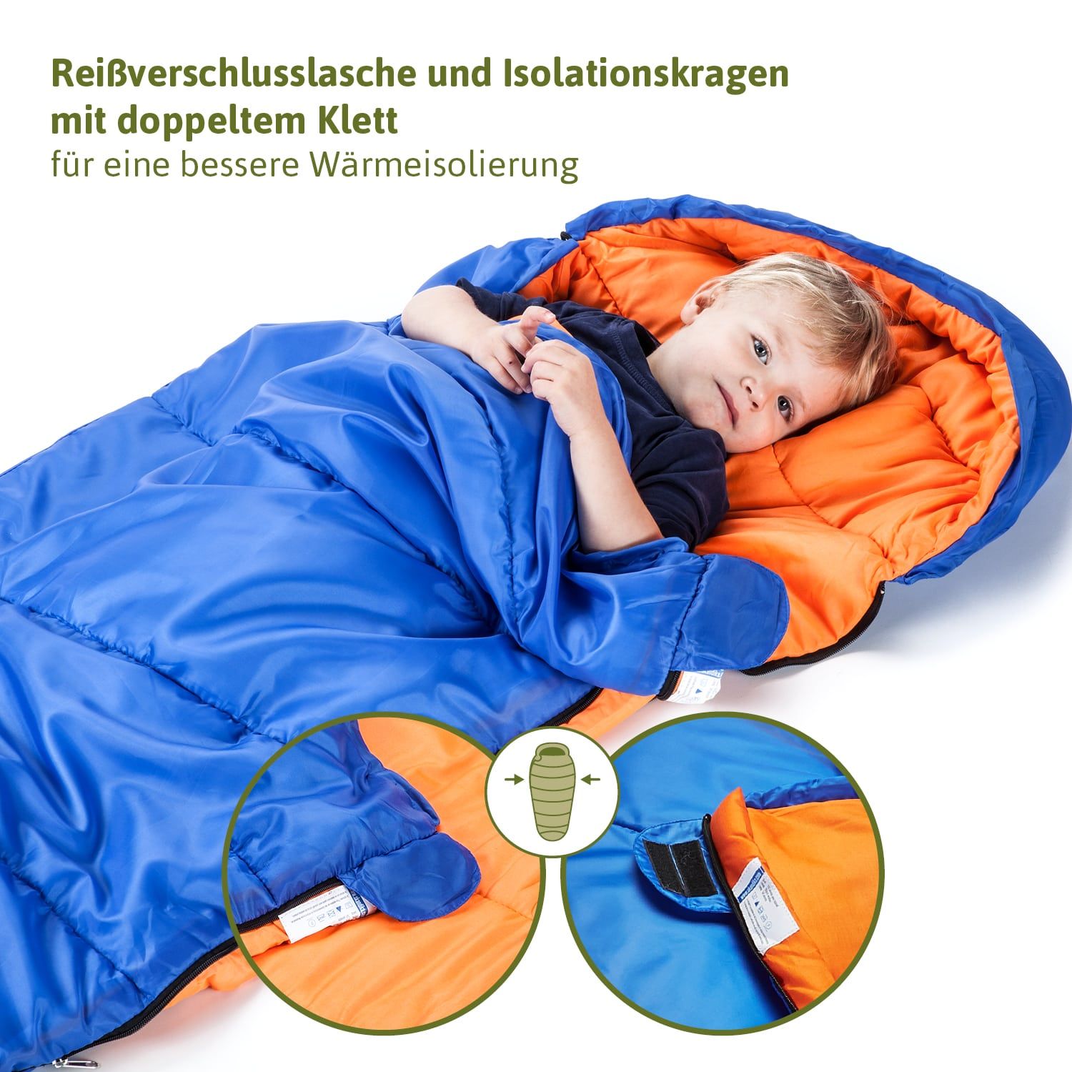Skandika Vegas Junior Blauer Kinderschlafsack