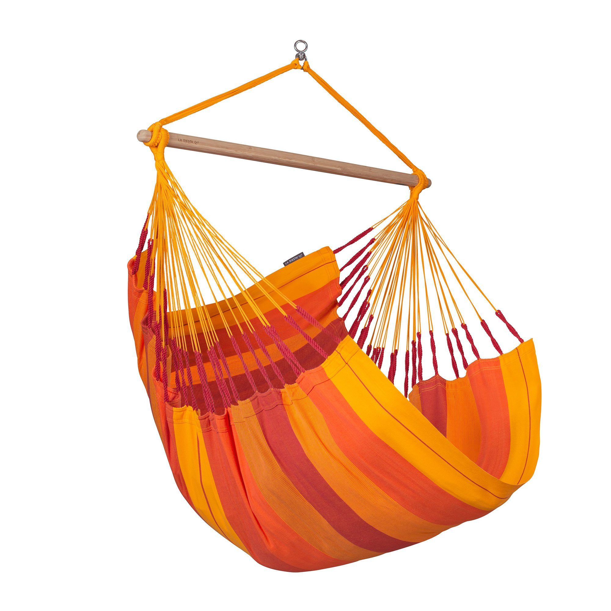La Siesta Hängestuhl Hängestuhl Habana Volcano - Hängestuhl aus Bio Baumwolle Comfort Size, Hochwertige Qualität
