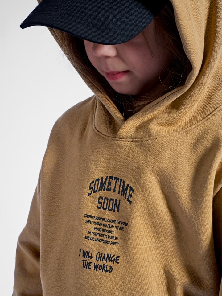 Sometime Soon Sometime Soon Kapuzenpullover Stmdimas Hoodie Kinder in SEPIA TINT günstig kaufen