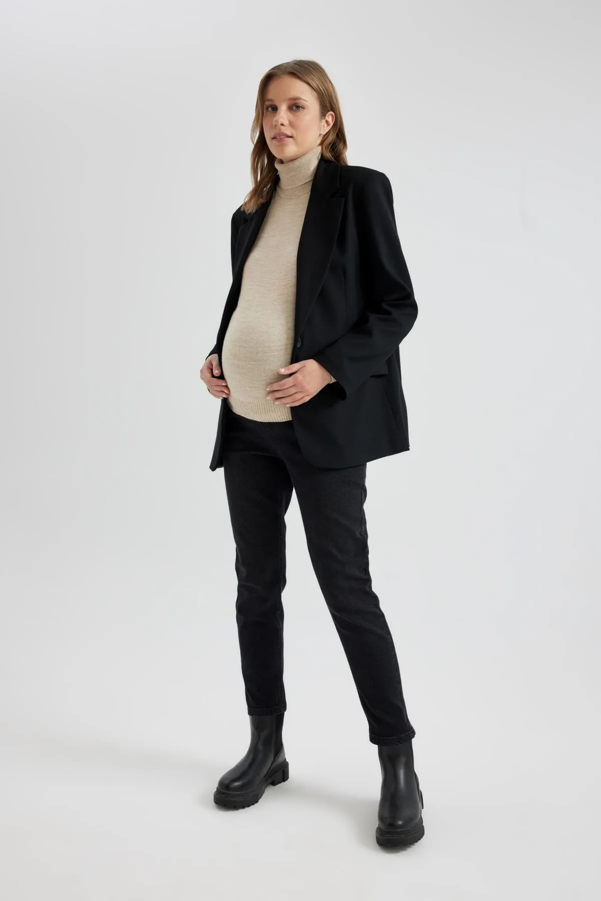DeFacto  Lange Umstandshose mit hoher Taille und zerrissenen Details - Tycob63njn169628932537002